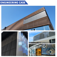 Lames d'ombrage solaires en aluminium : Solution de façade extérieure personnalisée pour la construction de tours de bureaux
