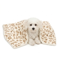 Fabricant OEM, vente en gros, couverture portable pour chats et chiens de 180 g, imprimée sur mesure, douce, chaude, légère, pliable, pour les voyages
