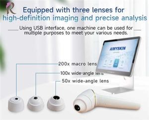 2025 professionnel AI technologie cheveux cuir chevelu Scanner détecteur 3D analyse de la peau avec stockage de données en nuage pour US EU JP IT Plug Types - Product Image 5