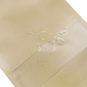 Bán hàng nóng giấy kraft trắng nâu đứng lên túi túi có thể khóa lại bao bì thủ công Ziplock với cửa sổ - Product Image 4