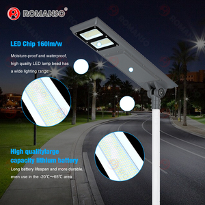 Romanso 60 °   90 °   120 °   Lámparas Solares LED Profesionales para Exteriores, Impermeables IP65, 160LM/W, con Certificación CE y ROHS - Product Image 4