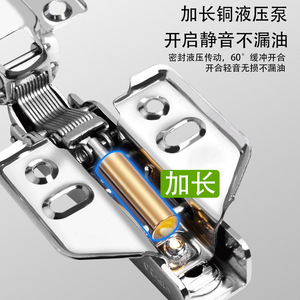 Stainless Steel Furniture Hinge 201 Soft Closing Full Surface Modern Cabinet Door Wardrobe Hardware Aircraft Hinge - Product Image 4