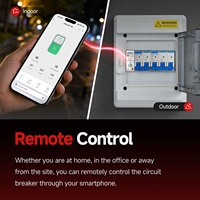 63A Tuya WiFi Smart MCB Circuit Breaker Perlindungan Arus dan Tegangan Pengukuran Energi Real-Time & Kontrol Jarak Jauh 230V 110V