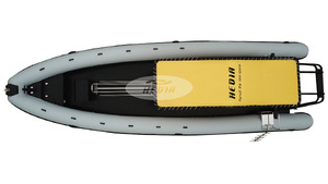 Bateau de pêche de luxe Haide CE 34 pieds Patrol DL1050 Orca Hypalon avec coque en aluminium en V profond, moteur et remorque - Product Image 6