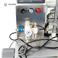 BANMO Nouvelle Machine de Remplissage Pneumatique à Double Tête avec Pompe à Diaphragme pour Vin, Alcool, Eau – Modèle de Bureau
