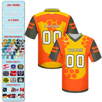 Ensemble d'uniformes de football personnalisés sublimés avec drapeau, nouveau design pour club |   Maillot de football respirant à manches courtes, kit complet