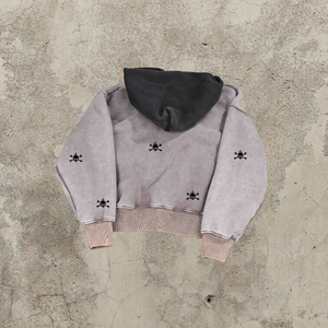 Sudaderas con capucha con logotipo personalizado para hombre de gran tamaño de peso pesado 100% algodón ropa de calle estilo bordado cremallera invierno 3D sudaderas con capucha personalizadas - Product Image 4