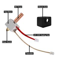 Kit Printer 3D Hotend untuk Elegoo Neptune 4 Pro 3D Aksesori Printer pengganti kepala cetak Kit bagian Printer 3D