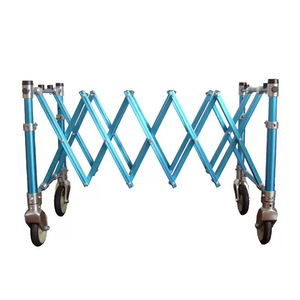 Aluminum Alloy Folding Coffin Trolley 4 Castor Hospital Furniture Funeral Support <b>Foldable</b> Design - Product Image 3