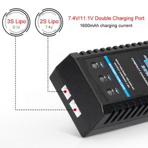 2-3 एस लिपो बैटरी चार्जर इमैक्स बी 3 20 डब्ल्यू 1600मा 7.4 वी 11.1 वी बैलेंस चार्जर के लिए - Product Image 2