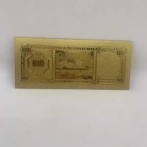 Cien Guerchales Altın <span class=keywords><strong>Guatemala</strong></span> Dekorasyon İş Hediyesi Banknot - Product Image 4