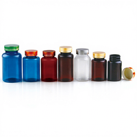 HOPECK Flacon de 5-120 ml en PET de qualité médicale pour pilules et gélules, couleur personnalisée et impression sérigraphique, bouchon à vis