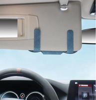 Boîte de rangement pour lunettes de soleil en cuir PU à carreaux, surface magnétique en cuir, double compartiment, pour voiture, de Guangzhou