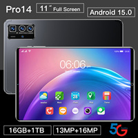 Tablet PC Pro 14 >10.1" MTK Octa Core 16GB+1TB 108MP 8000mAh 5G Dual SIM+TF AI Core Gaming Ultra 120Hz Refresh Rate Wi-Fi