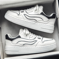 Chaussures de sport en cuir véritable de haute qualité, style décontracté, pour la marche et le skateboard, avec coussin d'air personnalisé, pour hommes, fabriquées par l'usine OEM.