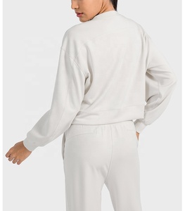 Felpe Oversize Sportive di Alta Qualità per <span class=keywords><strong>Donna</strong></span>, Casual, Nere, Invernali, <span class=keywords><strong>con</strong></span> <span class=keywords><strong>Cappuccio</strong></span>, Lavorate a Maglia, Direttamente dal Produttore - Product Image 2