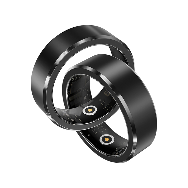 New 2024 Smart Health Finger Ring Fitness tracker Sleep Heart Rate Blood Oxygen Monitor 5ATM Waterproof Premium for Mens Womens