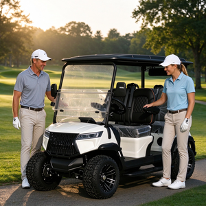 4 Person Electric Golf Cart Lithium Powered Golf Buggy for Hotel Scenic <b>Spot</b> Golf Course - Product Image 1