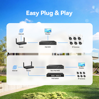Cámara de Seguridad IP PoE OEM AI 8MP 4K Tipo Bala para Exteriores, Visión Nocturna Inteligente en Color, Disuasión Activa, Audio Bidireccional, Lente de 2.8mm, NDAA