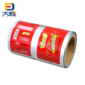 Pack Hot Sale Plastic Tomato Sauce Food Packaging Ketchup Roll Film For Paste