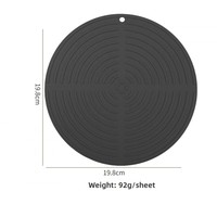 Direct usine : Sous-plats classiques en silicone épais, résistants à la chaleur, écologiques, antidérapants, protège-plat et protège-comptoir pour