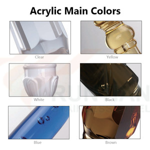 Balustre de luxe en résine acrylique Transparent PMMA cristal pilier garde-corps d'<span class=keywords><strong>escalier</strong></span> en verre clair pour balustrades en plexiglas mains courantes - Product Image 3