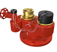 Collecteur d'eau à bride en laiton de 4 pouces BS3360 Adaptateur de pompe à eau à 4 voies pour équipement de lutte contre l'incendie Accessoires