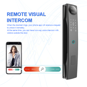 3 डी फेस फिंगरप्रिंट स्वचालित स्मार्ट कैमरा स्क्रीन लॉक वाई-फाई वीडियो इंटरकॉम होम स्मार्ट लॉक - Product Image 3