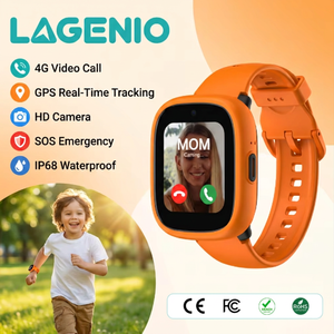 Montre connectée pour enfants LAGENIO Advanced K3 4G, appel vidéo HD, GPS, LBS, WIFI, suivi A-GPS, alarme SOS, réveil, montre intelligente pour enfants - Product Image 1