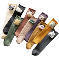 Cmax Wholesale Nouvelles chaussettes pour femmes en tricot respirant à motif animal 3D pour l'été