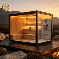 Sauna extérieur moderne et combo spa hybride, pod de bien-être extérieur, cabines de sauna, fabricant OEM, vente en gros personnalisée
