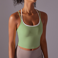 Soutien-gorge de sport pour femme, 5 couleurs au choix, sexy, dos croisé, pour yoga, course en extérieur et fitness