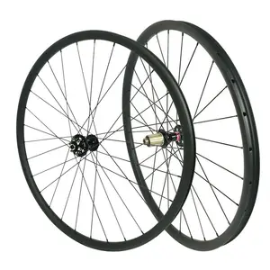 Карбоновые колесные диски SoarRocs для горного велосипеда, 20-33 мм, внутренняя ширина, 275 дюйма, бескамерные карбоновые колесные диски Novatec 791S, прямые, 28 отверстий, карбоновые