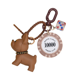 Dibujos animados creativo Dogfight llavero Chip 3D lindo Bulldog bolsa coche colgante perro colgante - Product Image 1