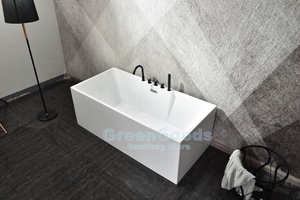 Bồn Tắm Hình Chữ Nhật Ngâm Acrylic Whirlpool Tự Do <span class=keywords><strong>SSWW</strong></span> - Product Image 6