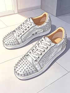 Zapatos Rojos para Hombre, Venta Directa de Fábrica, Alta Calidad, Diseño Moderno con Remaches, Marca Cool, Planos, con Cordones, para Correr, Casuales - Product Image 2