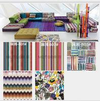 Ensemble de canapés modulaires en tissu, canapé-lit Mah Jong pour salon