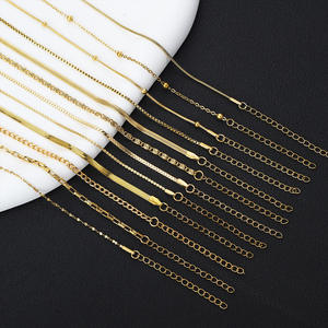 Groothandel modieuze en eenvoudige dameskettingarmbanden met elektrolytisch vergulde 18K gouden roestvrijstalen armbanden - Product Image 6