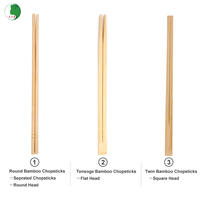 Palillos de Sushi Cuadrados de Bambú Natural con Fundas de Papel Impresas Personalizadas, Palillos de Sushi para Venta al por Mayor en Restaurantes
