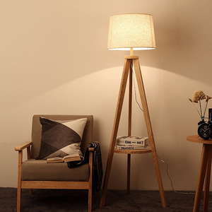 Scandinavian Solid <b>Wood</b> <b>Floor</b> <b>Lamp</b> Simple Modern Bedroom Vertical Tripod Steady <b>Living</b> <b>Room</b> Decorative Reading <b>Floor</b> <b>Lamp</b> - Product Image 2
