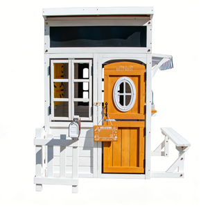 Maison de jeu en bois pour enfants, jouet d'extérieur pour cour, jardin, parc - Product Image 6