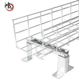 High Quality Gi Wire Mesh Cable Rack HDG Wire Mesh Cable Tray Sizes Systems Manufacturer