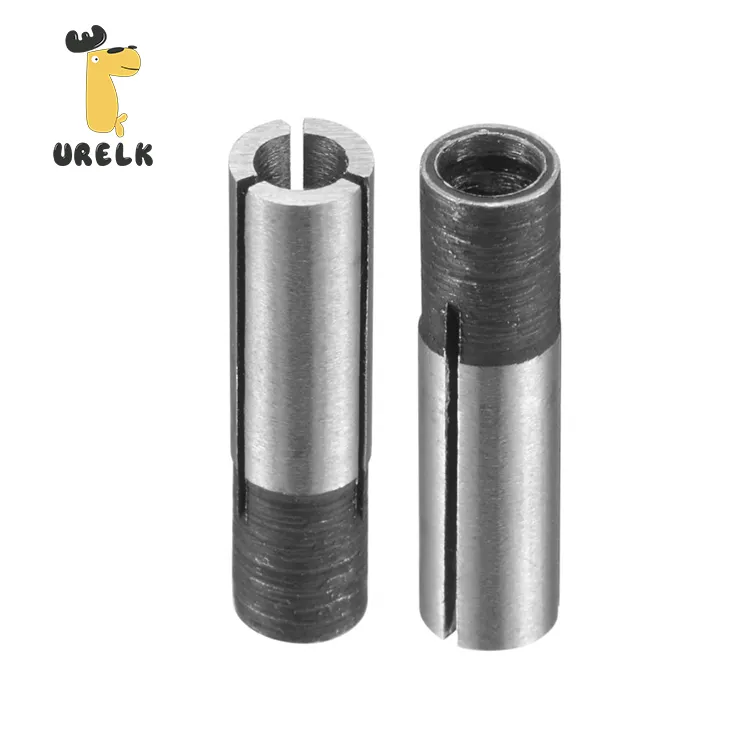 End Mill gravür Bit transferi adaptörü Chuck için Collet 6.35mm 6mm için 4mm 3.175mm freze uçları ahşap uç frezesi kesici