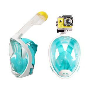 Masque intégral de plongée en apnée, verre trempé 4,0 mm, plastique universel, sports nautiques 6+ - Product Image 4