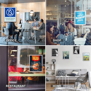 Soporte de señal magnética de alta definición, Marco de imagen de póster para ventana de pared, refrigerador, puerta de vidrio, pantalla de 11x17" - Product Image 2