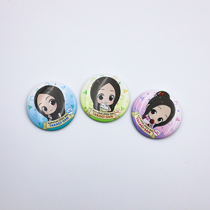 Badges en métal de type usine, badges en fer blanc pour anime, badges en fer blanc ronds, carrés, en forme d'étoile avec épingle de sûreté - Product Image 2