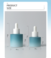 Flacons compte-gouttes en verre pour huile essentielle, produit cosmétique, Logo personnalisé, 20ml, 40ml