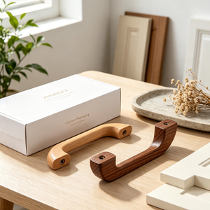 Tirador de Madera Personalizado OEM para Muebles, Tirador de Cajón de Armario, Tirador de Madera Lisa para Puerta, Herraje para Muebles de Hogar y Oficina - Product Image 6