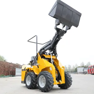 High Quality Skid Steer Loader 300kg Earth-moving Machinery Agricultural Mini Skid Steer Loader With Attachment