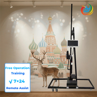Impresora de Arte de pared vertical 3D Ideas para pequeñas empresas Dx7 Head Metal Glass Wood Wall Decor Printing Machine
